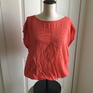 sonoma sleeveless top coral size small